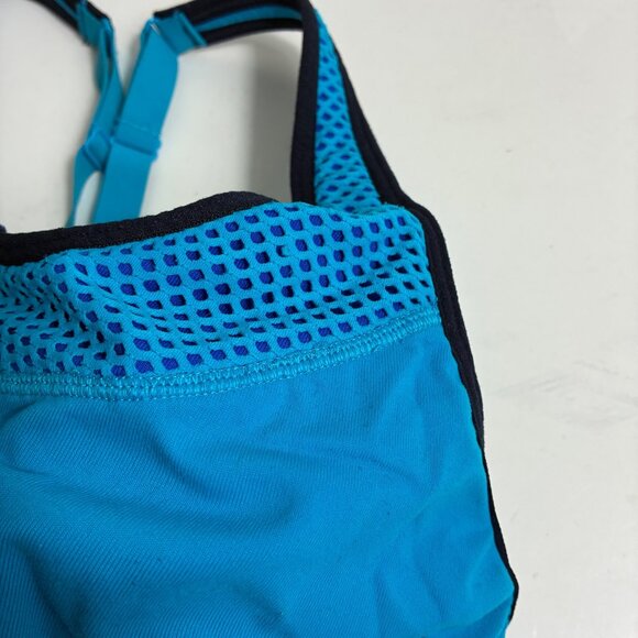 Victoria’s Secret VSX Sport Knockout Front-Close Sports Bra Blue Size 34B - Picture 4 of 10